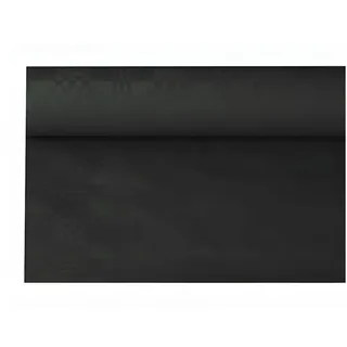 Papstar Papiertischtuch Damastprägung 8 m x 1,2 m Schwarz
