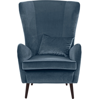 Sessel HOME AFFAIRE "Sallito, Ohrensessel, TV-Sessel", blau, B:76cm H:109cm T:85cm, Struktur Hahnentritt (67% Polypropylen, 33% Polyester);Samtoptik (100% Polyester);Fellimitat (100% Polyester);Samtcord (92% Polyester, 8% Polyamid);Struktur (100% Polyester);Struktur fein (100% Polyester), Sessel, Sessel, für Wohnzimmer, auch in Samtcord