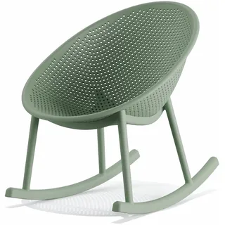 BEST Freizeitmöbel Best Gartenstuhl Qosy Schaukelstuhl 66 x 83 x 80 cm grün 2 St.