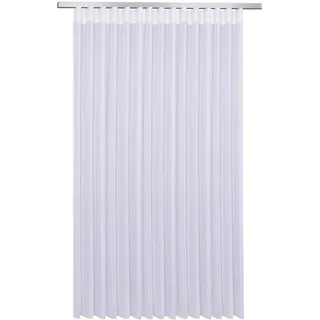 Gardine GERSTER "Marisa" Gardinen Gr. 150 cm, Faltenband, 450 cm, weiß Schlafzimmergardinen Fertigstore für Tür und Fenster
