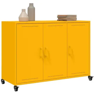 vidaXL Sideboard 100,5 x 72 x 39 cm Senfgelb