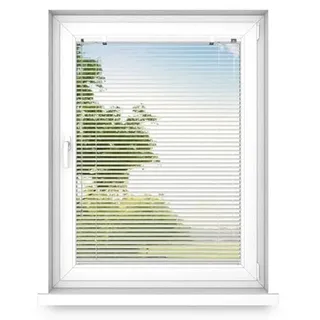 time4blinds - Jalousien Fenster Innen ohne Bohren - Alu Jalousie - Aluminium Rollos für Wohnzimmer, Schlafzimmer, Küche, Büro - mit Seilführung - Silberner Glanz, Rechts, 1000x1000
