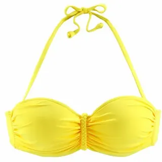 Buffalo Bügel-Bandeau-Bikini-Top Damen gelb Gr.38 Cup C