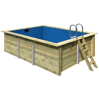 Karibu Rechteckiger Pool 2 350 x 440 cm inkl. Zubehör