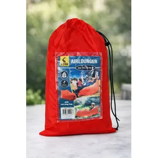 Froyak AirLounger Sitzsack Rot – Aufblasbares Luftsofa 110x75x58