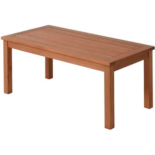 Spetebo Beistelltisch aus Eukalyptus Holz, 90 x 44 cm, rechteckig | 100% FSC Massivholz, geölt, Gartentisch, Balkontisch, Loungetisch