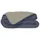 poyet motte made in france Poyet Motte Waschbare Bettdecke mit festem Bezug 140x200 cm Petrolblau/Mastixbeige