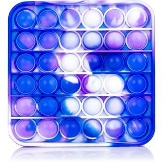 DAM. Bubble Pop It Stressabbau, Silikonblasen zum Drücken und Drücken, quadratisches Design, Mehrfarbig, Farbe : Mehrfarbig