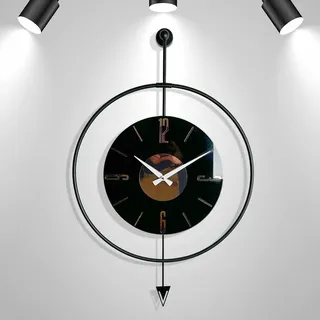 Scandinavia Concept Wanduhr in Schwarz - (B)50 x (H)80 cm