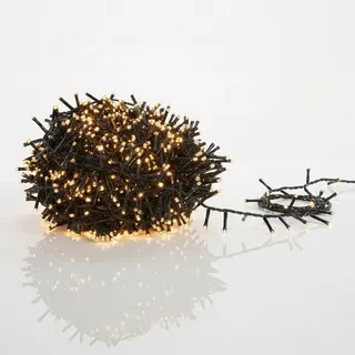 Spetebo LED Büschel Cluster Lichterkette EXTRA warm weiß - 20 m / 1000 LED - Weihnachtsbaum Garten Deko Beleuchtung IP44 mit Stromkabel - Weihnachtsbeleuchtung für Innen + Außen