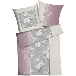 KAEPPEL Tabea Floral Jersey Rosa 135 x 200 cm + 80 x 80 cm