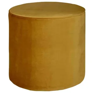 Woood Hocker Sara Samt 46 x 46 x 46 cm Gelb