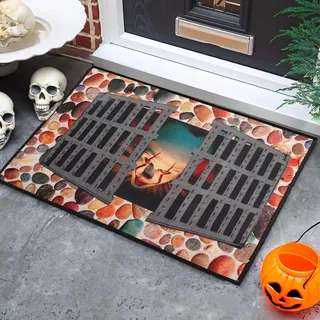 Halloween-fußmatte (40 X 60 Cm, A), Halloween-clown-fußmatte, Gruseliges S