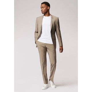 Roy Robson Hosenanzug Modischer Anzug im Slim Fit beige|braun 44