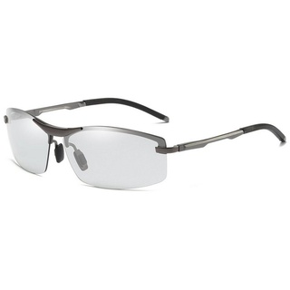 PACIEA Sonnenbrille Sonnenbrille Sportbrille Herren polarisiert 100% UV400 Schutz Leicht silberfarben|weiß