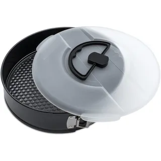 Antihaft Springform rund mit Deckel - Ø 26 cm - Back Kuchen Torte Form PFOA-frei