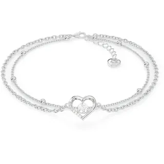 SERASAR Fußkettchen Damen Schmuck Herz Kette Chirurgenstahl 18 Karat Gold Fussketterl Fusskette Mädchen Geschenk Idee Geburtstagsgeschenk für Frauen Heart Form - Einheitsgröße