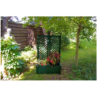 KHW Pflanzkasten mit Spalier 43 cm grün - 2er Set