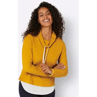 Sweatshirt INSPIRATIONEN Gr. 54, gelb (ocker) Damen Sweatshirts