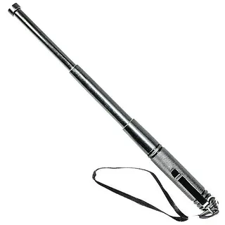 Mini-Teleskopabwehrstock mit Clip und Handschlaufe 13 Zoll