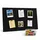 Selbstklebendes Filzpinnwand Set 60 40 Schwarz