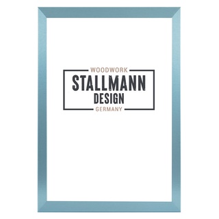 Stallmann Design SD Bilderrahmen mit Acrylglas-Antireflex, Rahmen new modern in 30x45 cm grün pastell, zum vertikalen oder horizontalen Aufhängen