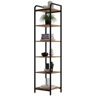 LENMAR Bücherregal 187 x 40 x 30 cm Braun