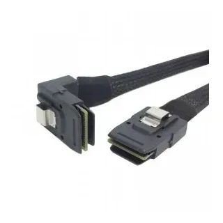 Cablecc 1 m SFF-8087 Mini SAS 4i 36 Pin auf 36 Pin rechts 90 Grad abgewinkeltes Kabel