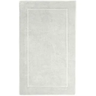 Aquanova Badematte London, Hellgrau, Textil, Uni, rechteckig, 60x100 cm, für Fußbodenheizung geeignet, rutschfest, Badtextilien, Badematten