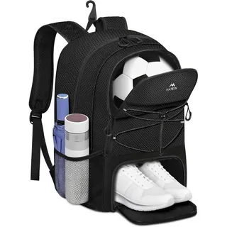 Fussball Rucksack mit Schuhfach Groß Sportrucksack Herren Sporttasche