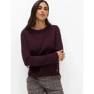 Brax Damen Strickpullover Style LENI blackberry violet, dunkles lila, Gr. 46