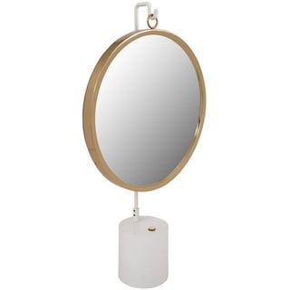 Gallazzo Tischspiegel Luxury Kosmetikspiegel Weiß / Gold