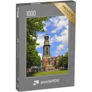 puzzleYOU: Puzzle 1000 Teile „Hamburger Michl, Deutschland, Europa“