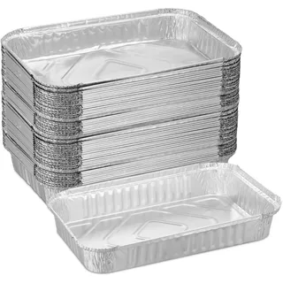 Aluschalen Grill Grillschale Grilltasse Alu Tropfschale Grill-Aluschale 50er Set