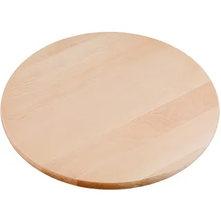 Go Practic Drehteller Holz 40 cm, Servierplatte Drehbar aus Holz, Käse und Snack Servierteller, Runde Holzplatte zum Servieren von Pizza Obst und Antipasti für Küche und Party