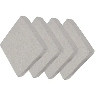 MSNCS Stuhlkissen 30x30/35x35/40x40cm Quadratisch Sitzkissen 1/2/4er Set, Bequem Weiches Stuhlauflage Dickes 5/8 cm,rutschfest Stuhl-Sitzkissen,für Außen Oder Innen, Garten, Büro(W,25x25x5CM 4pcs)