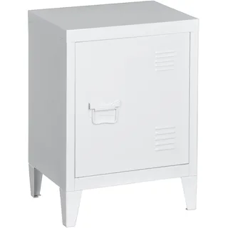 [en.casa] Nachtschrank Inari 30 x 40 x 57 cm Weiß
