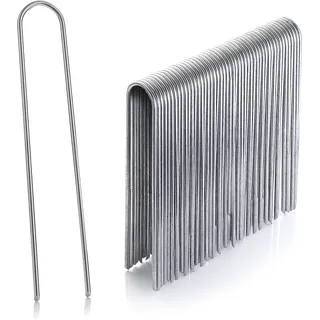 GardenMate 400 Erdanker VERZINKT aus Stahldraht 200mm lang, 25mm breit, Ø 3,8mm, runder Kopf - Für Harte und weiche Böden