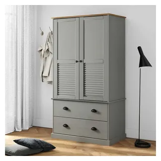 vidaXL Kleiderschrank VIGO 90 x 176 x 55 cm Grau