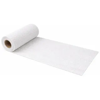 G.schmückt Tischläufer Leinenoptik, Tischband auf Rolle zuschneidbar, Festliche Tischdeko Tischdecke für Hochzeit, Kommunion & Geburtstag (Weiß 6m x 30cm)