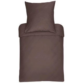 Bassetti Bettbezug einzeln 155x220 cm | fango-M2  Mako-Satin Bettwäsche Uni