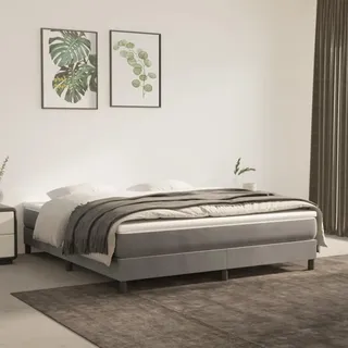 Festnight Bett ohne Kopfteil 180x200 cm Jugendbett Bettgestell Doppelbett Einzelbett Polsterbett Samt Gästebett Bettrahmen Schlafzimmer Bett Jugendzimmer