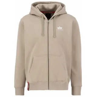 Alpha Industries Basic Zip Sl Kapuzenpullover Vintage Sand M
