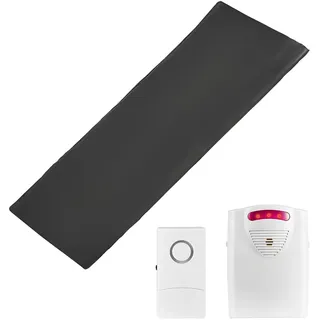 Vevor 355,6x762 mm großes Sensormatte, kabelloses Bettsensorpad mit Pager, Sicherheitsbettalarmen und Sturzpräventionspad für Zuhause, Krankenhaus, Rehabilitationszentrum