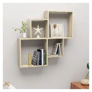 vidaXL Würfelregal Wandregal 78 x 15 x 93 cm Braun