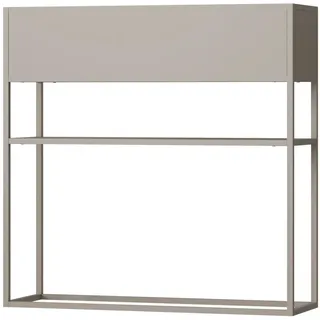 [en.casa] Joensuu Hochbeet 80 x 80 x 25 cm Hellgrau