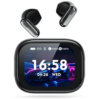 Neu 2026 übersetzer kopfhörer, 3-in-1übersetzungskopfhörer in echtzeit mit 150 Sprachen & 9 Modi, Bluetooth 6.0 kopfhörer übersetzer mit App, LED Display, 60H Laufzeit für Reisen/Business Schwarz