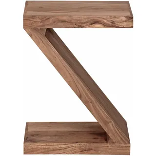 KADIMA DESIGN Z-Cube Beige Akazie 44 x 59 x 30 cm