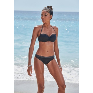 Bügel-Bandeau-Bikini JETTE Gr. 34, Cup D, schwarz Damen Bikini-Sets Ocean Blue