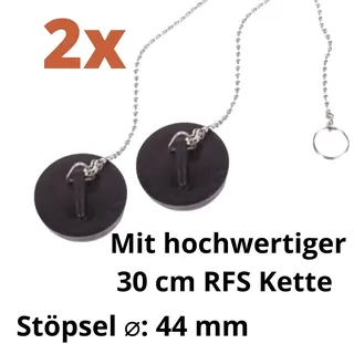 BENSON Abflussstöpsel Abfluss Stöpsel Stopfen Spüle Waschbecken Dusche Ø 44mm